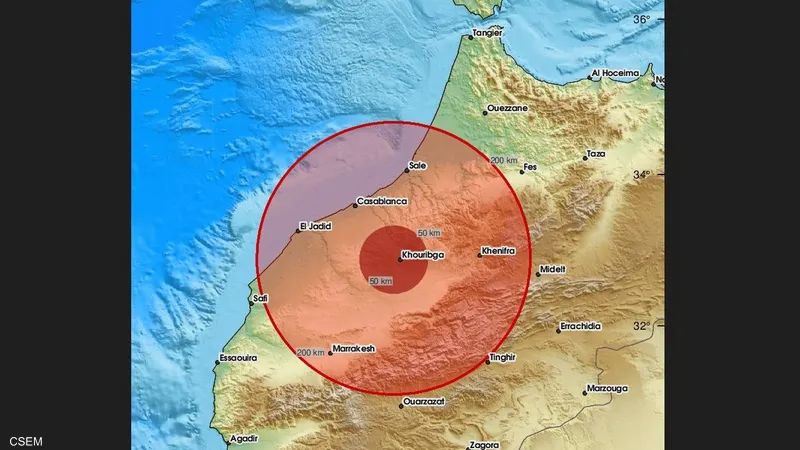 وزارة الداخلية المغربية تعلن ارتفاع ضحايا الزلزال العنيف