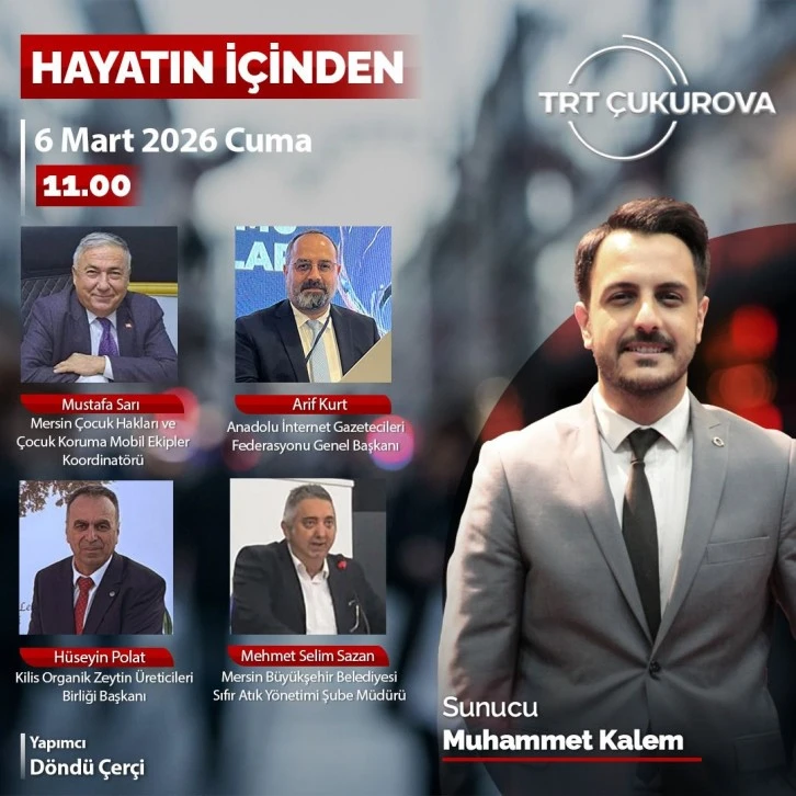 رئيس اتحاد صحفيي الإنترنت الأناضولي عارف كورت يقيّم الأجندة على إذاعة TRT تشوكوروفا