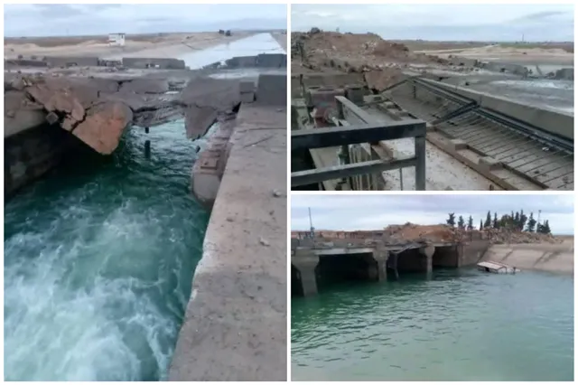 "قسد" تفجّر جسر أم التينة قرب دير حافر شرقي حلب