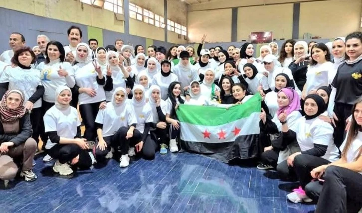 ختام دورة الايروبيك في صالة. الحمدانية. بحلب 