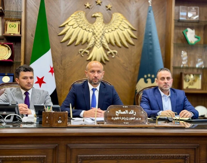 وزير الطوارئ السيد رائد الصالح يعقد اجتماعا مع ممثل المنظمة الدولية للحماية المدنية  