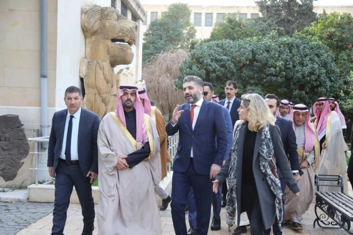 وزيرا الثقافة في سورية والمملكة العربية السعودية يزوران المتحف الوطني بدمشق