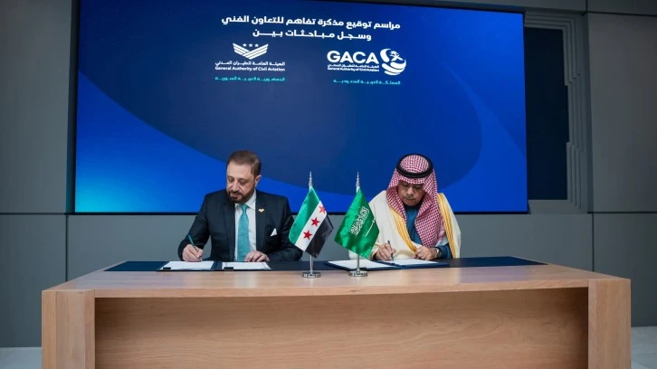 توقيع مذكرة تفاهم للتعاون. الفني بين الطيران السوري والسعودي 