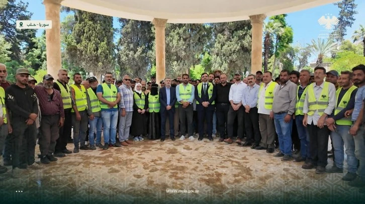 مجلس مدينة حلب يواصل تحسين الحدائق والمساحات العامة 