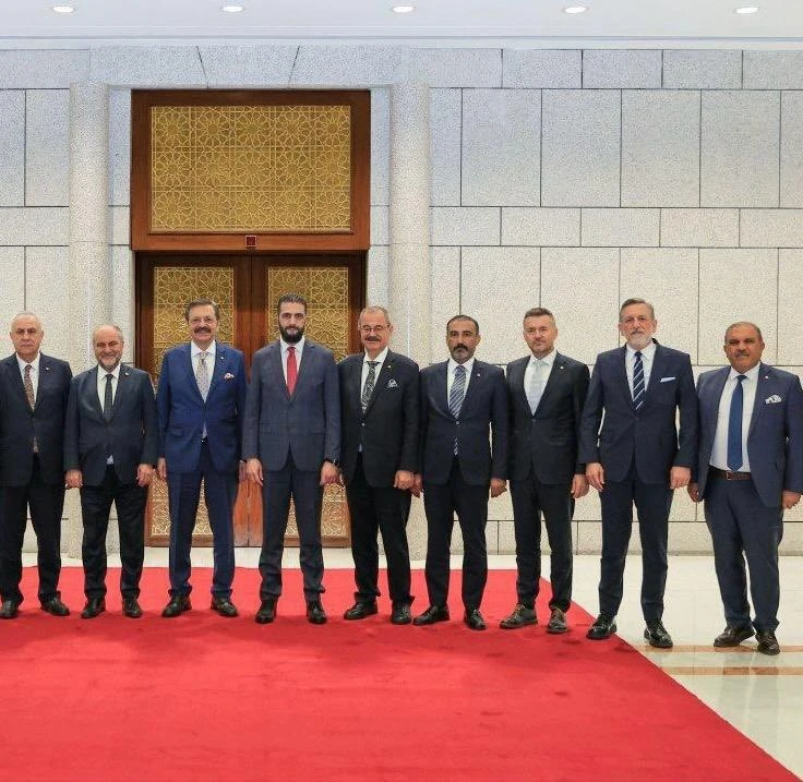 وفد اتحاد الغرف والبورصات التركية (TOBB) في دمشق: كونك أوغلو ويلدريم يلتقيان الرئيس السوري 