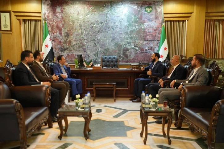 محافظ حلب المهندس عزام الغريب يستقبل القائم بأعمال سفارة جمهورية مصر 