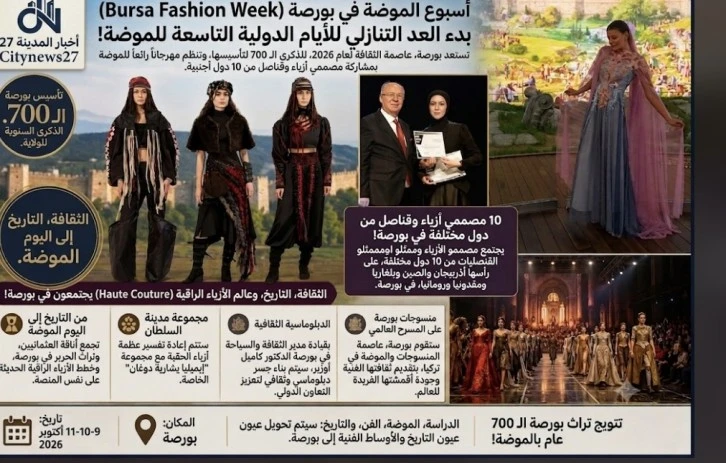 انطلاق العد التنازلي لأسبوع بورصة للموضة: مزيج من الأزياء والتاريخ والثقافة