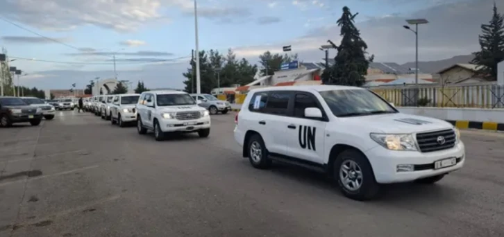 وصول وفد مجلس الأمن إلى دمشق واطلاعه على آثار دمار حي جوبر