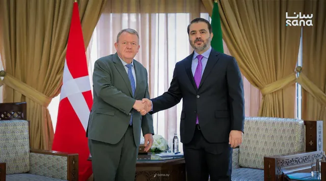 الشيباني ونظيره الدنماركي يبحثان في دمشق الاعتداءات الإسرائيلية وعودة اللاجئين 