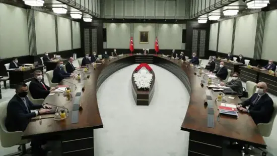 اجتماع مجلس الوزراء الرئاسي التركي اليوم