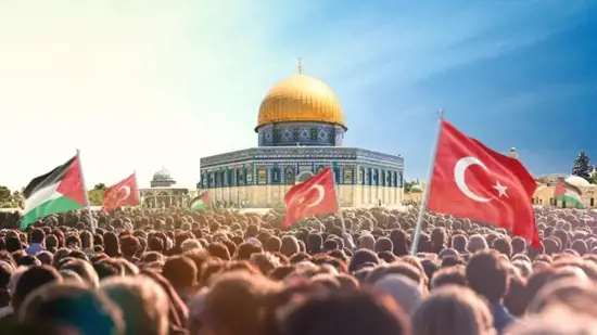 أردوغان يدعو الملايين للتجمع في &quot;مسيرة فلسطين&quot; بإسطنبول اليوم