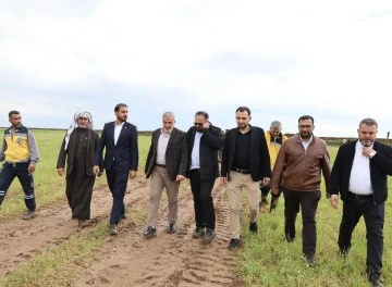 السيد فواز هلال نائب محافظ حلب بجولة ميدانية لقرية تل العقارب 