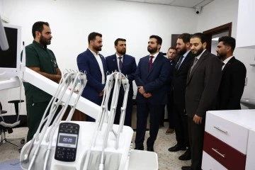 وزير الداخلية المهندس انس خطاب يفتتح مركز الشهيد الدكتور كفاح قورماط الطبي