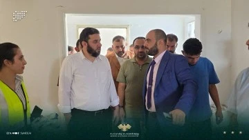 متابعة ميدانية نائب وزير الاقتصاد لأعمال انشاء مركز الخدمة وتطوير الخدمات
