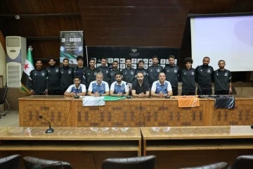 مؤتمر صحفي في مبنى وزارة الرياضة والشباب 