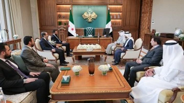 السيد الرئيس احمد الشرع يستقبل وفدا اقتصاديا اماراتيا 