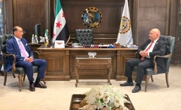 رئيس غرفة صناعة حلب. يستقبل سفير المملكة الأردنية في سوريا