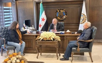 رئيس غرفة صناعة حلب يستقبل السيدة امل وعدد من المعنيين بالمنظمة