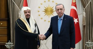 الرئيس التركي يستقبل رئيس مجلس الشورى السعودي