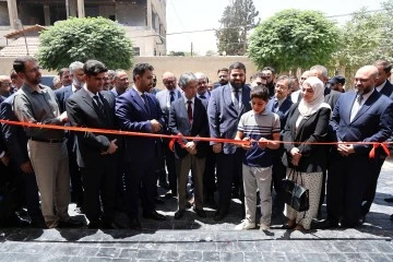 وزير الصحة الدكتور مصعب العلي يفتتح مشفى دوما الوطني