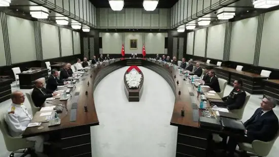 إجتماع مجلس الأمن القومي برئاسة الرئيس أردوغان اليوم 