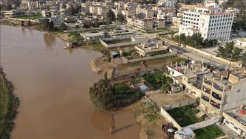  نزوح من حي بمدينة الحسكة جراء فيضان نهر الخابور