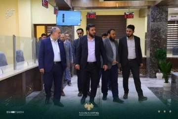 جولة نائب وزير الاقتصاد لمشروع السجل التجاري بحلب 