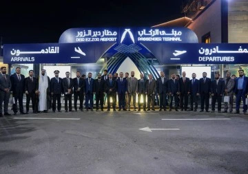 وزير الخارجية والمغتربين ورئيس الهيئة العامة للطيران يفتتح مطار دير الزور الدولي 