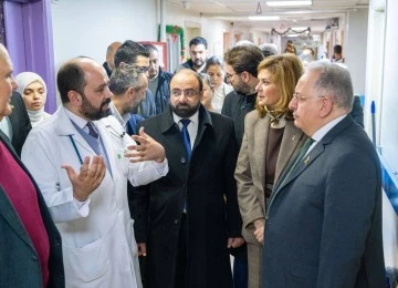 وزيرا المالية والشؤون الاجتماعية بزيارة تفقدية مشفى البيروني 