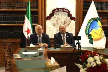 غرفة تجارة حلب تبحث مبادرات دعم التراث وإعادة الإعمار مع دبلوماسيين اوروبيين 