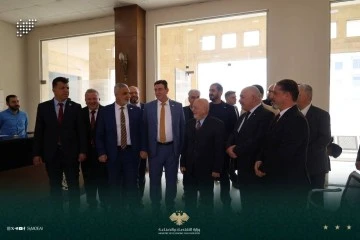 وزير الاقتصاد الدكتور نضال الشعار  يتفقد غرفة صناعة حلب 