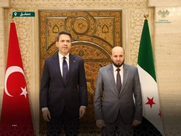 وزير الطاقة يستقبل نظيره  التركي في قصر تشرين بدمشق