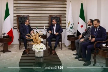 لقاء المهندس يوسف قبلاوي والسفير الايطالي ستيفانو رافانيان 