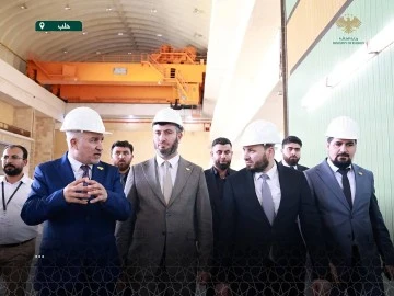 وزير الطاقةالمهندس محمد البشير  يجري جولة في سد تشرين بريف حلب 