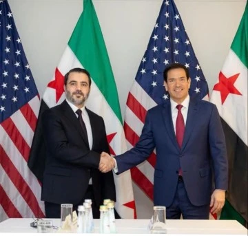 وزير الخارجية ماركو روبيو يلتقي وزير الخارجية اسعد حسن الشيباني 