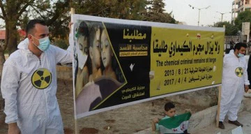 العشرات يتظاهرون في أعزاز السورية للمطالبة بمحاسبة نظام الأسد