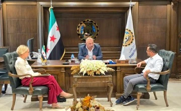 رئيس غرفة صناعة حلب يستقبل يستقبل السيدة جوليا بيكر 