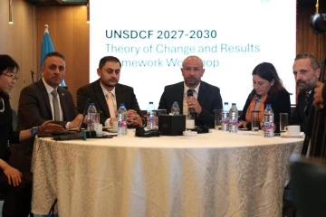 وزير الطوارئ السيد رائد الصالح يشارك في ورشة عمل مع فريق الأمم المتحدة القطري 