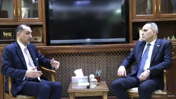 وزير الزراعةالدكتور امجد بدر يلتقي السفير الأردني بدمشق 