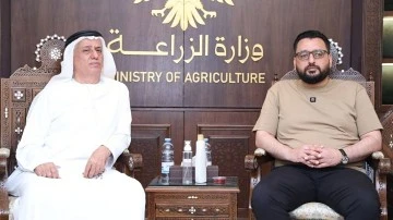 وزير الزراعة يلتقي مدير دائرة أعمال رئيس دولة الإمارات العربية المتحدة