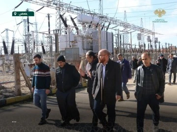 زيارة فريق هندسي سوري سعودي مختص إلى محطة تحويل جندر 
