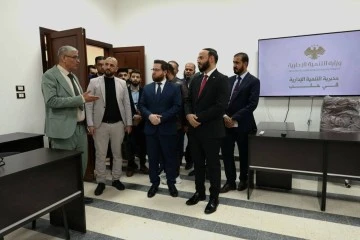 وزير التنمية الإدارية يفتتح مديرية التنمية الإدارية بحضور محافظ حلب 