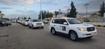 وصول وفد مجلس الأمن إلى دمشق واطلاعه على آثار دمار حي جوبر